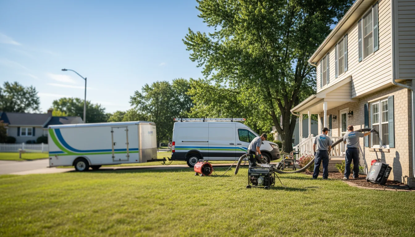 Flooded Basement Restoration And Cleanup With Repair in Lupton, MI near me